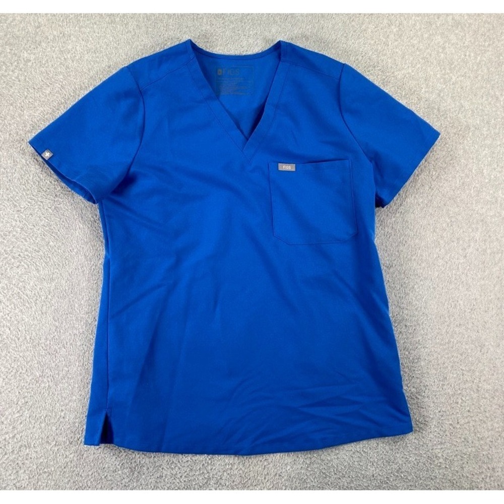 FIGS Catarina Scrub Top Size S Blue One Pocket FW1000 Medical Nursing Health